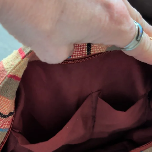 Striped Multicolor Shoulder Bag - Picture 3 of 5